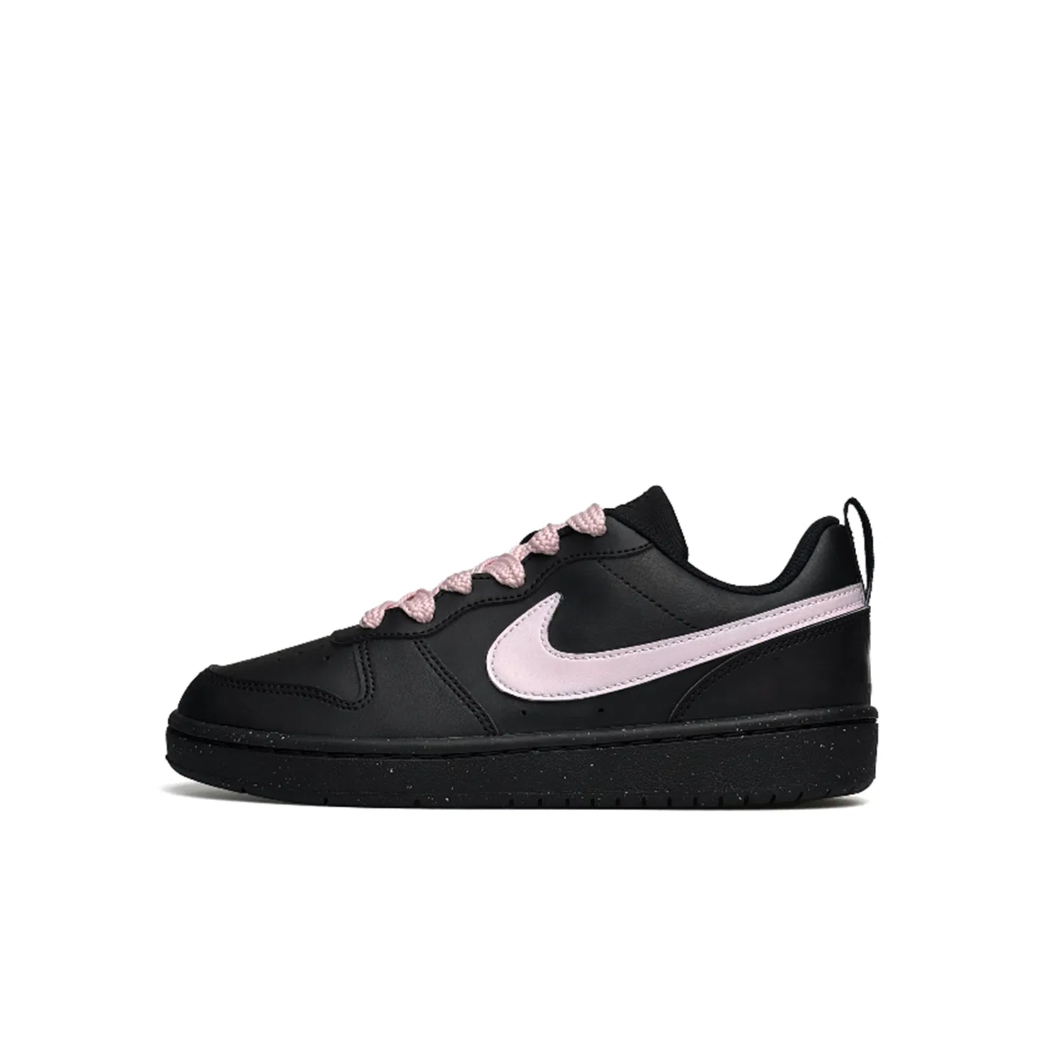 Кроссовки для скейтбординга Court Borough Leather Low top Kids' Black Nike
