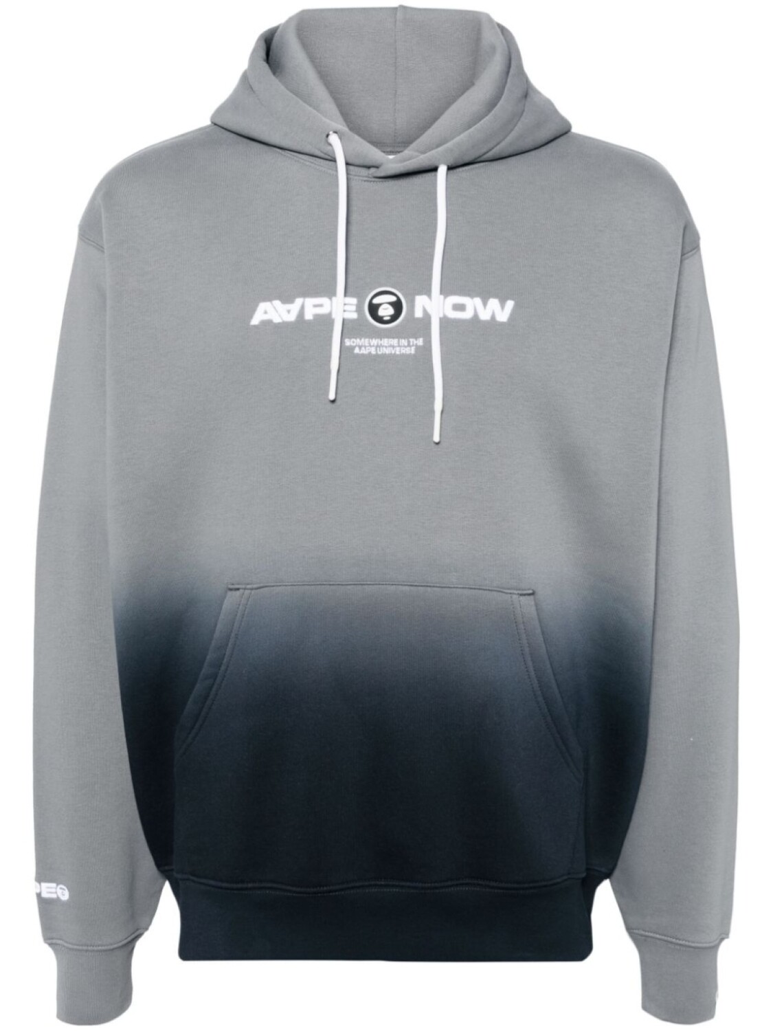

AAPE BY *A BATHING APE худи с нашивкой-логотипом, серый
