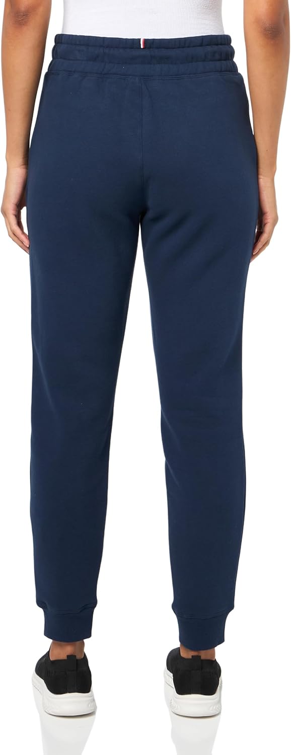 Женские флисовые джоггеры Tommy Hilfiger с завязкой на поясе, Navy — фото 2