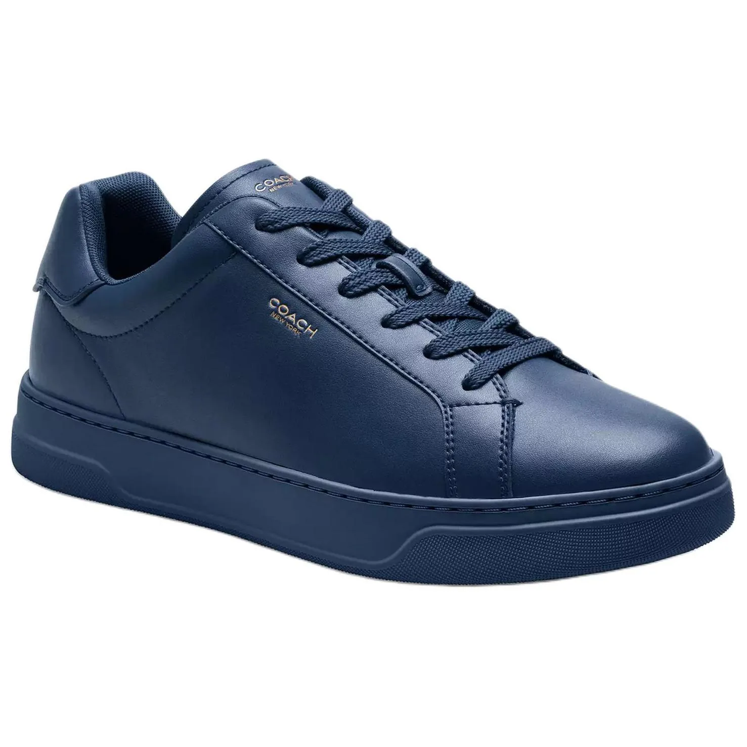 COACH Кроссовки скейтерские low top Highline Leather мужские синие — фото 3
