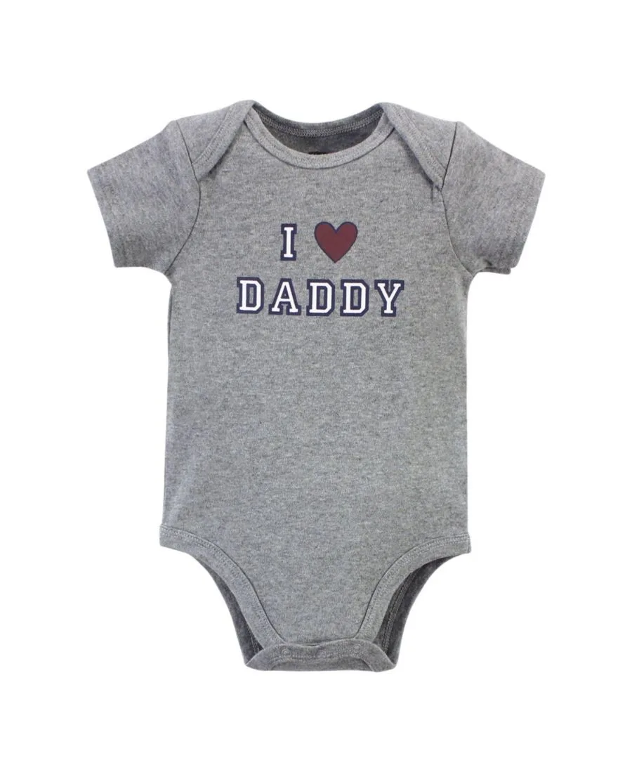 Комплект из 5 хлопковых боди Essential Hudson Baby, Boy Daddy 5-Pack — фото 3