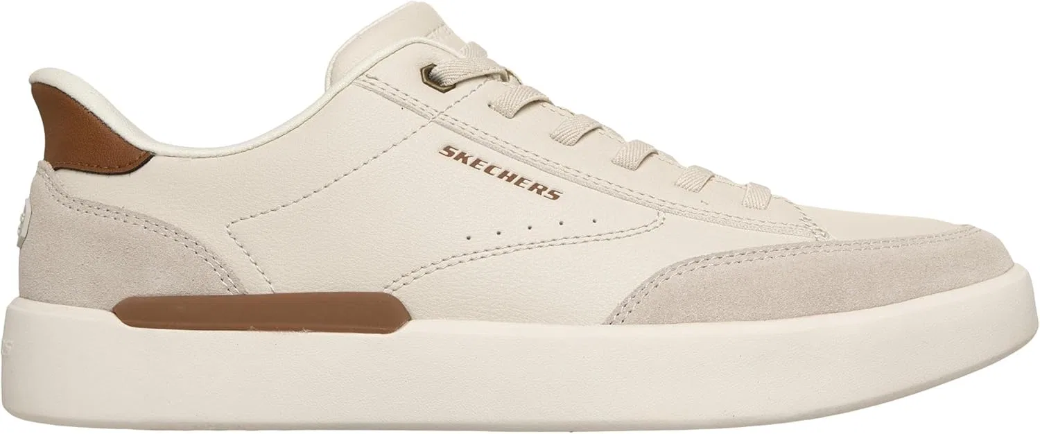 Мужские кроссовки Skechers Verloma Radical, Cream Synthetic Suede — фото 4