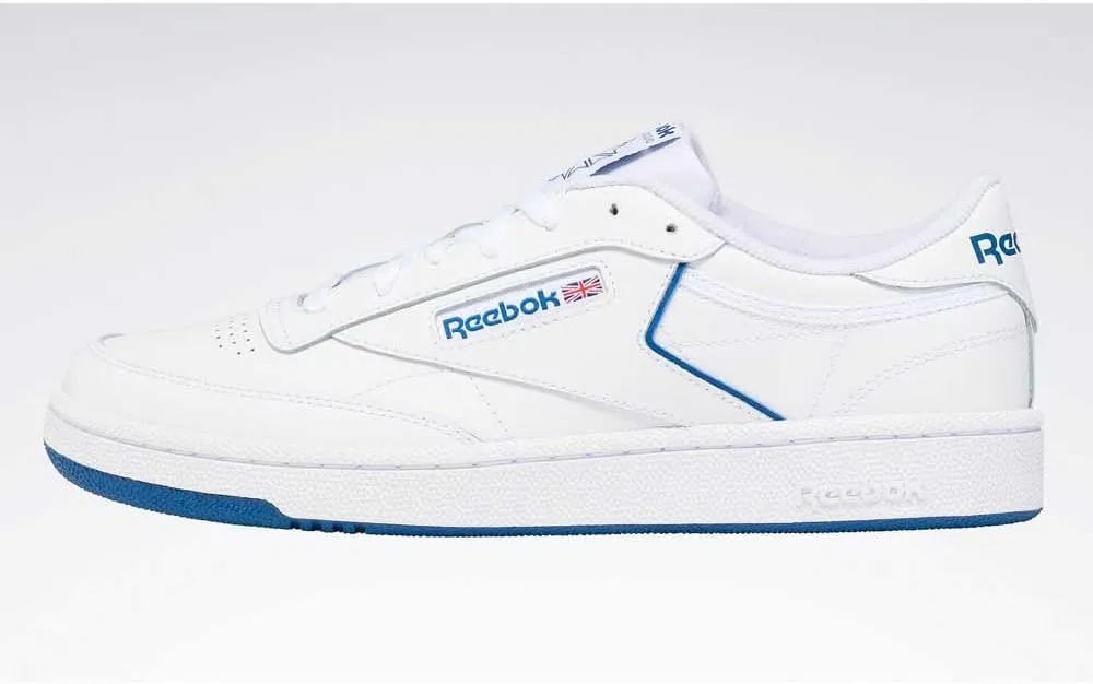 Мужские кроссовки Reebok Club C 85, белый/синий — фото 4