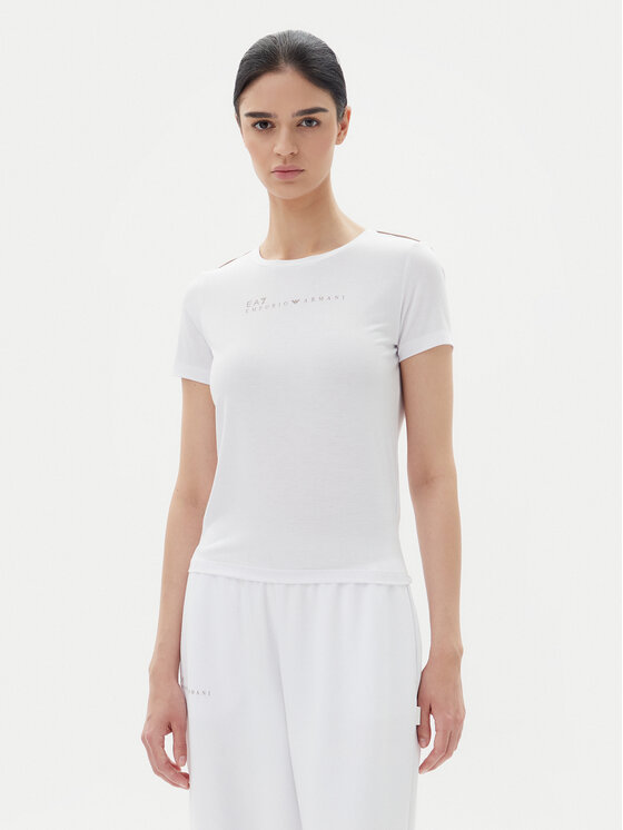 

Облегающая футболка 7W000274 AF12945 U0002 Ea7 Emporio Armani, белый