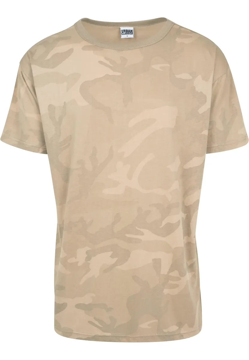 

Рубашка с короткими рукавами URBAN CLASSICS " Urban Classics Men's Camo Oversized Tee", цвет Sandcamo