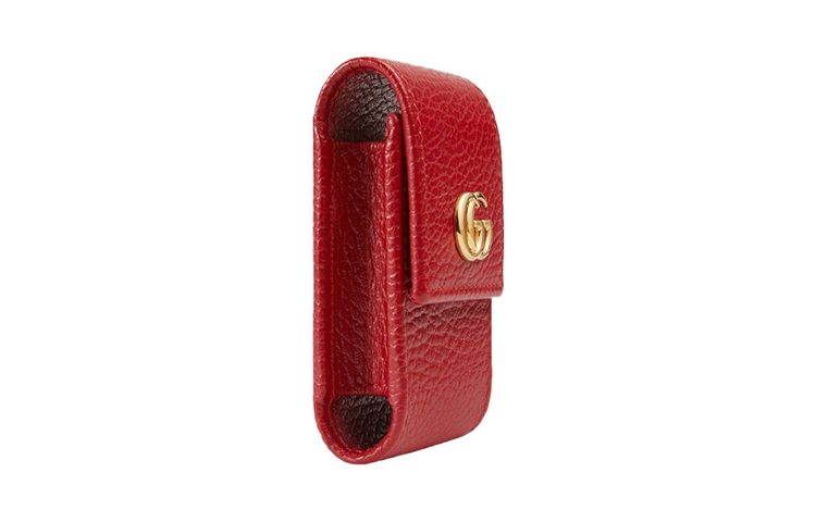 Кожаный брелок-кошелёк Marmont для ключей женский красный GUCCI — фото 2