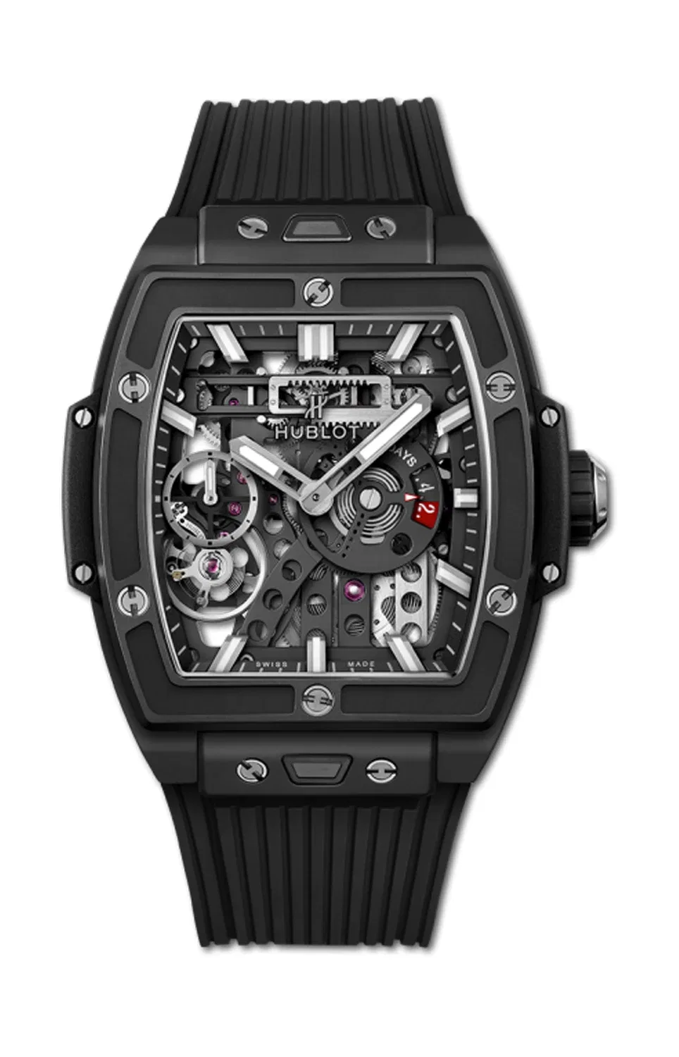 СПИРИТ ОФ БИГ БЭНГ МЕКА-10 БЛЭК МЭДЖИК 45 ММ - 614.CI.1170.RX HUBLOT, серебряный