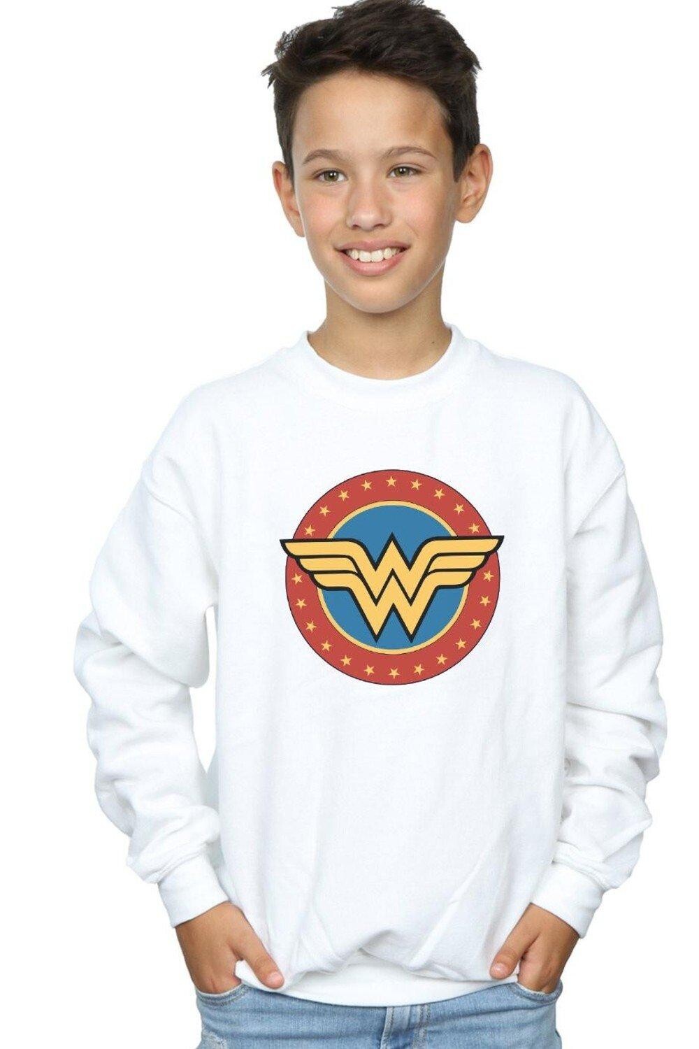 

Толстовка с круглым логотипом Wonder Woman DC Comics, белый
