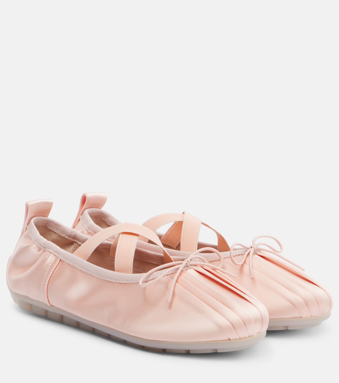 Балетки Ballerina Grip из сатина Simone Rocha, Soft Pink