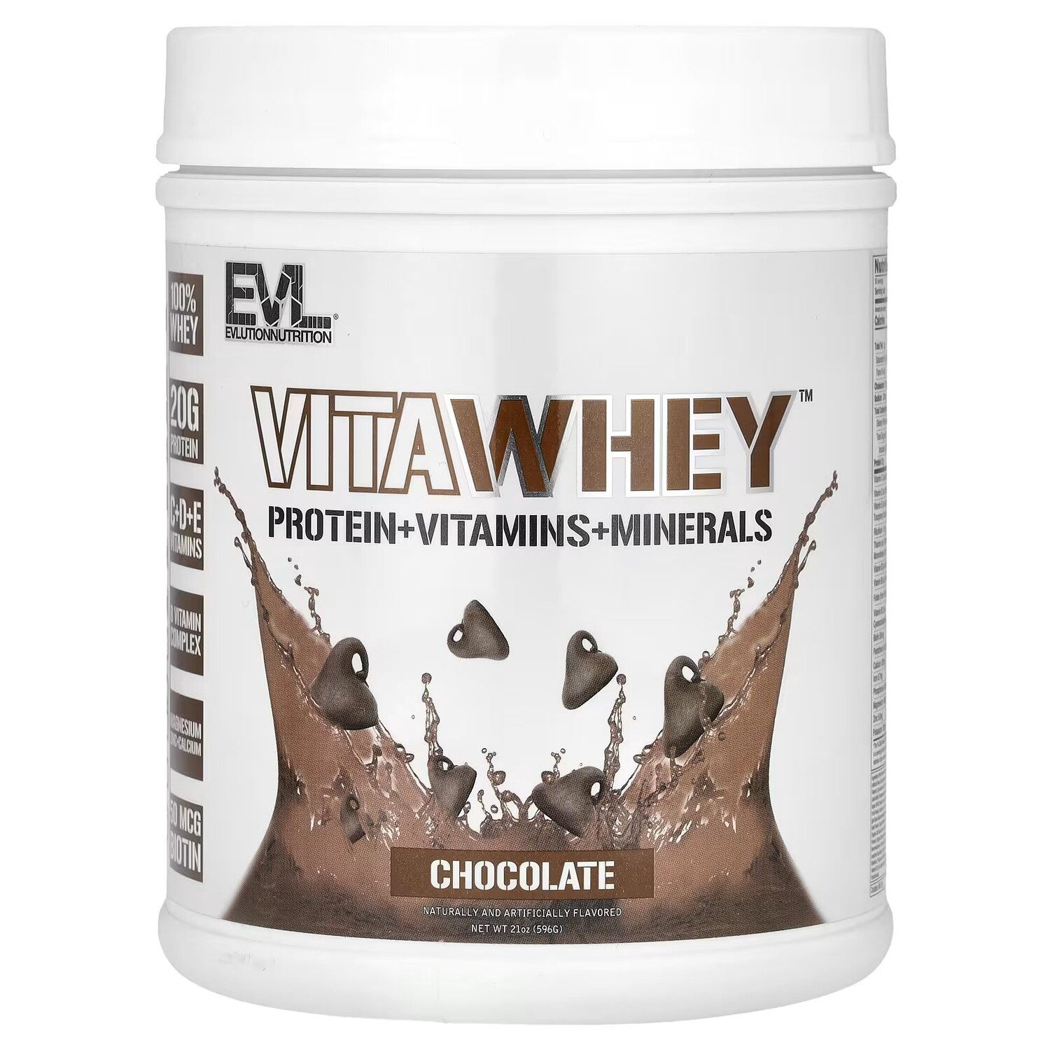 

VitaWhey, шоколад, 21 унция (596 г) Evlution Nutrition