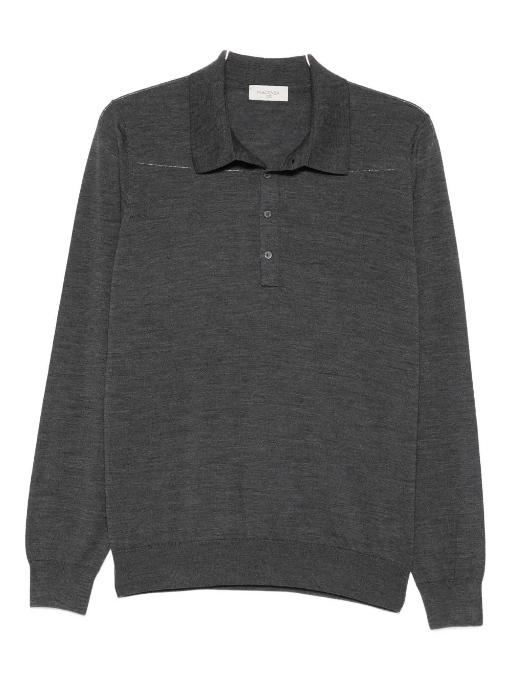

Шерстяная рубашка-поло Piacenza Cashmere, серый