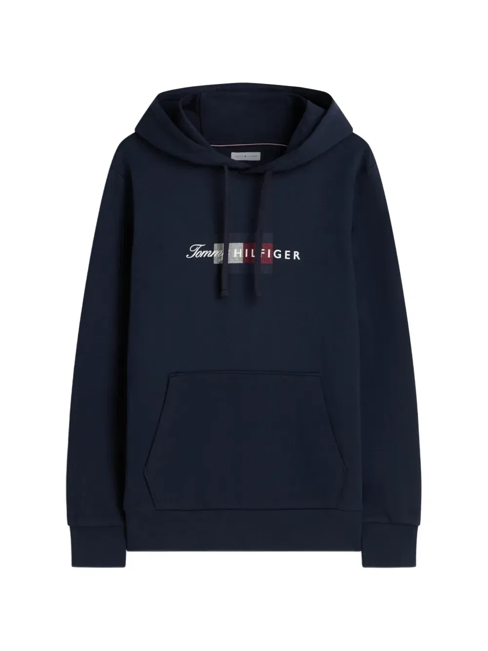 Худи с кулиской и логопринтом Tommy Hilfiger, синий