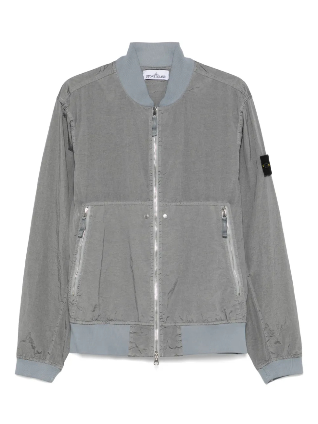 

Куртка-бомбер с значком компаса Stone Island, серый