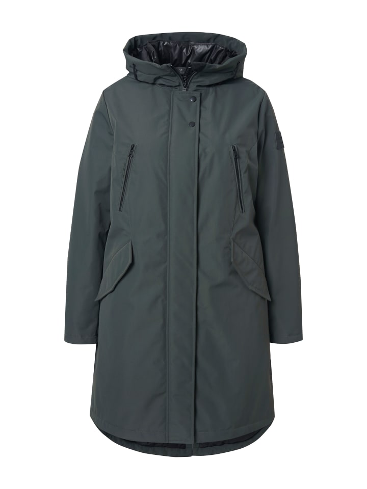 

пальто оливково-серого цвета Ulla Popken