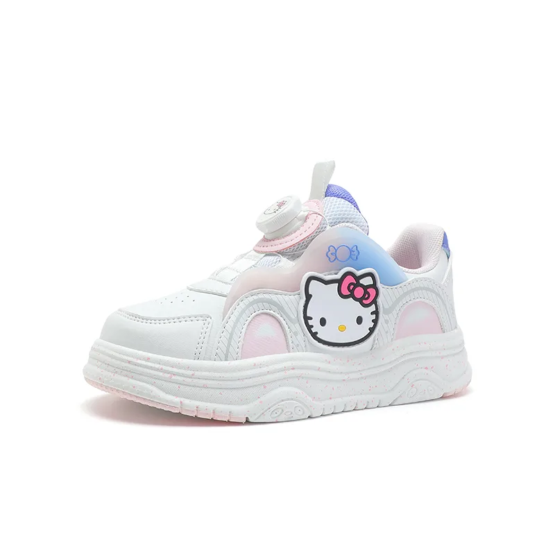 Hello Kitty кроссовки низкие с амортизацией, дышащие, легкие, устойчивые к ударам и истиранию Sanrio, Cinnamoroll-Mint Green/Orange/Beige-Lace-Up — фото 4