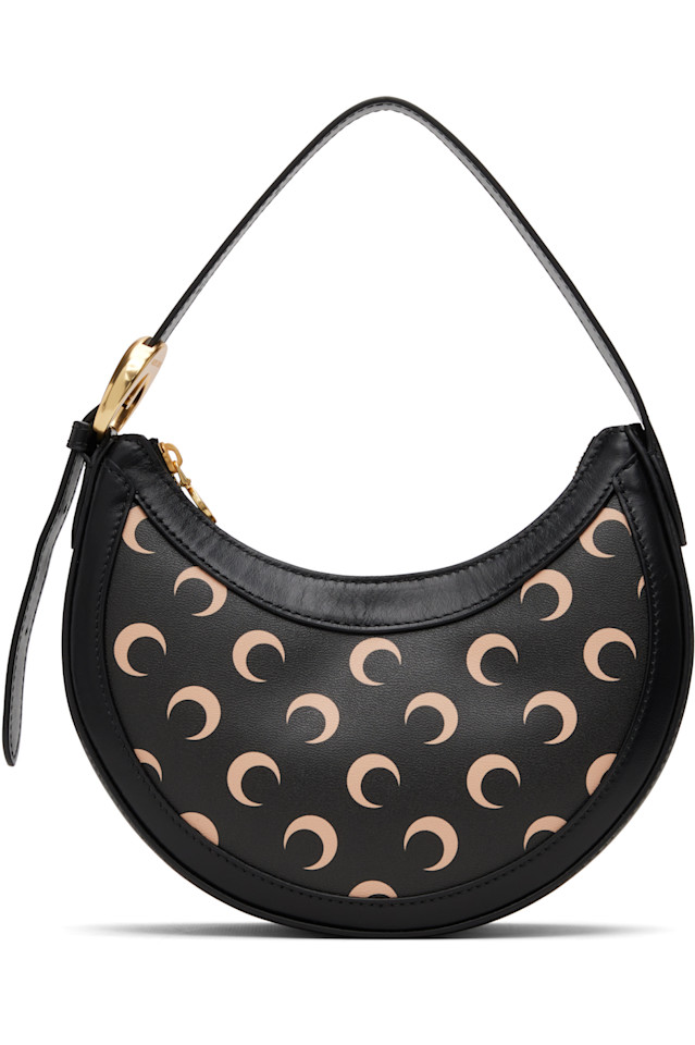 

Marine Serre Мини-Сумка из холста «Черная луна: затмение»