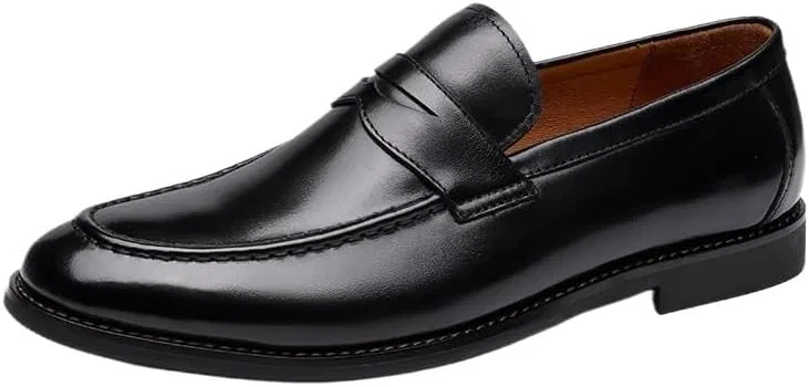 Лоферы мужские кожаные итальянские, Black UOPYNE