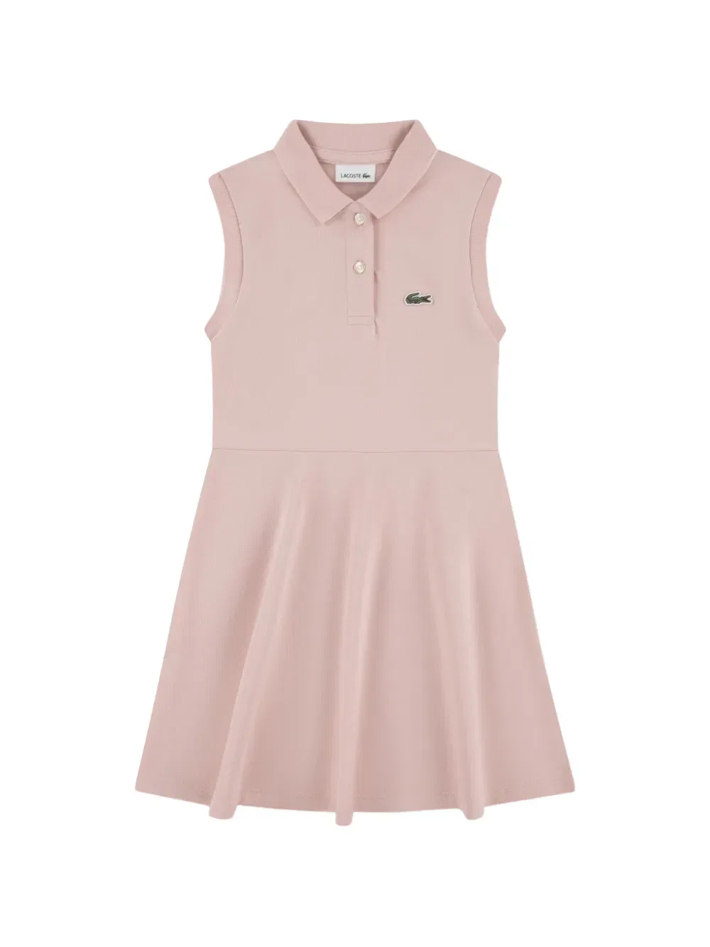Платье А-силуэта с воротником Lacoste Kids, розовый