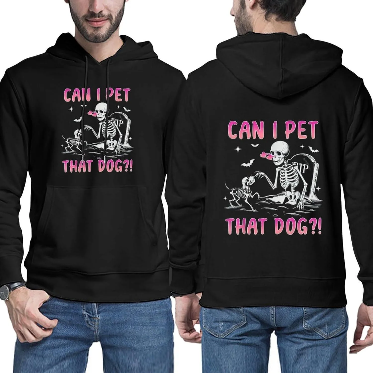 

Толстовка с капюшоном Men Can I Pet That Dog, мягкая, стильная, с длинным рукавом и карманом