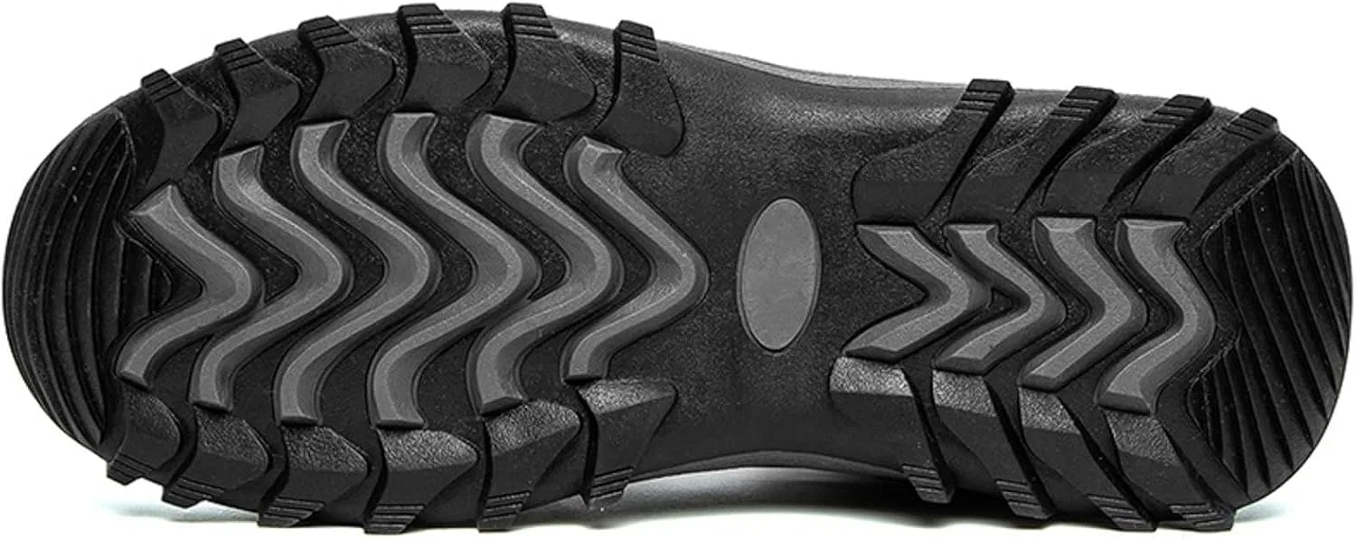 Ботинки Winter Wanderschuhe Damen Herren, Modische Herren Winterstiefel für Freizeit kalte Jahreszeit mit atmungsaktiver Baumwolle gepolsterter Innenschicht Generic, Schwarz — фото 4