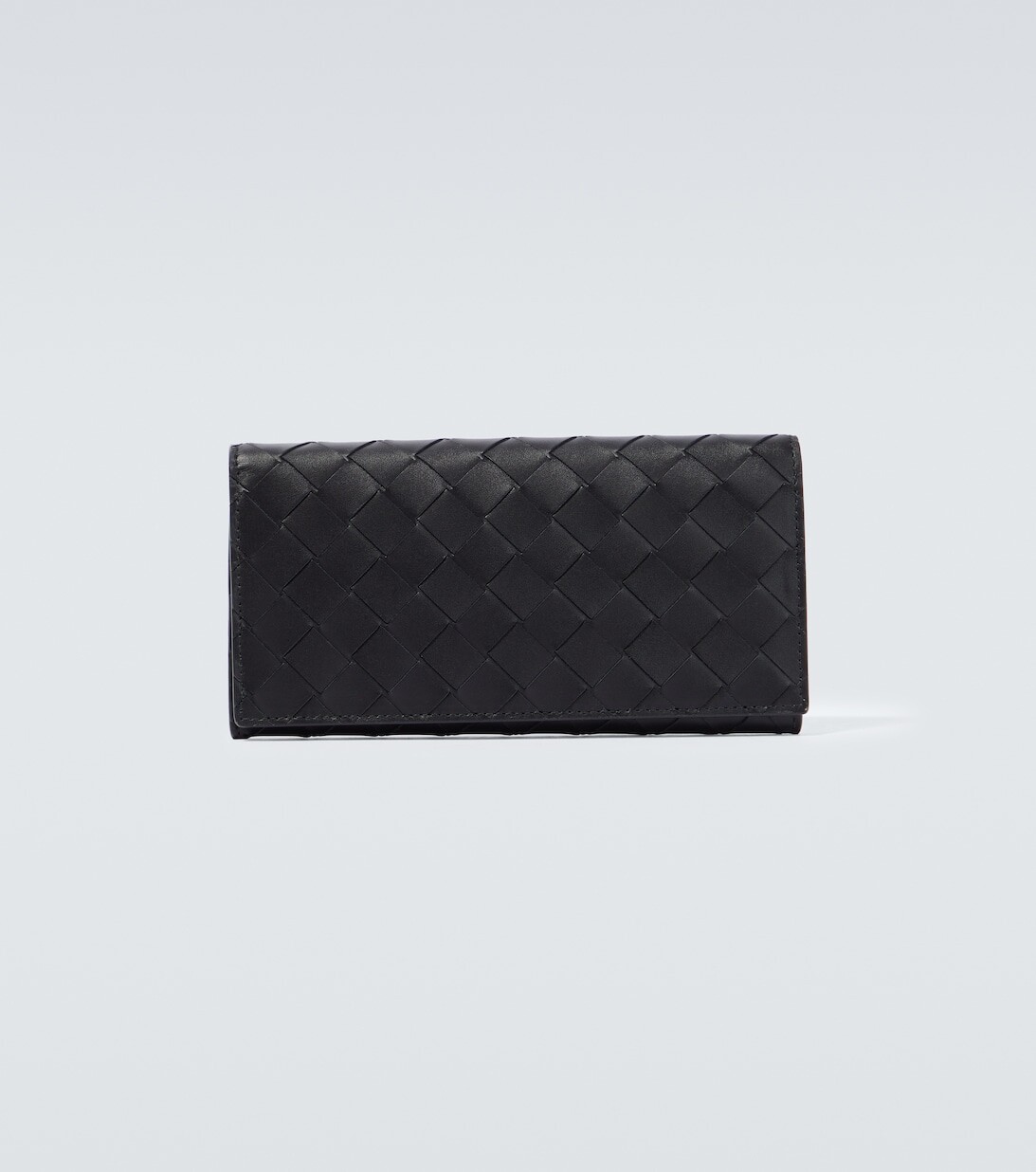 

Кошелек из кожи интекчато Bottega Veneta, черный