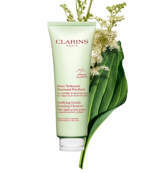 Гель для умывания Clarins — Очищающая пенка Gentle Foaming Cleanser N для комбинированной и жирной кожи, 125 мл