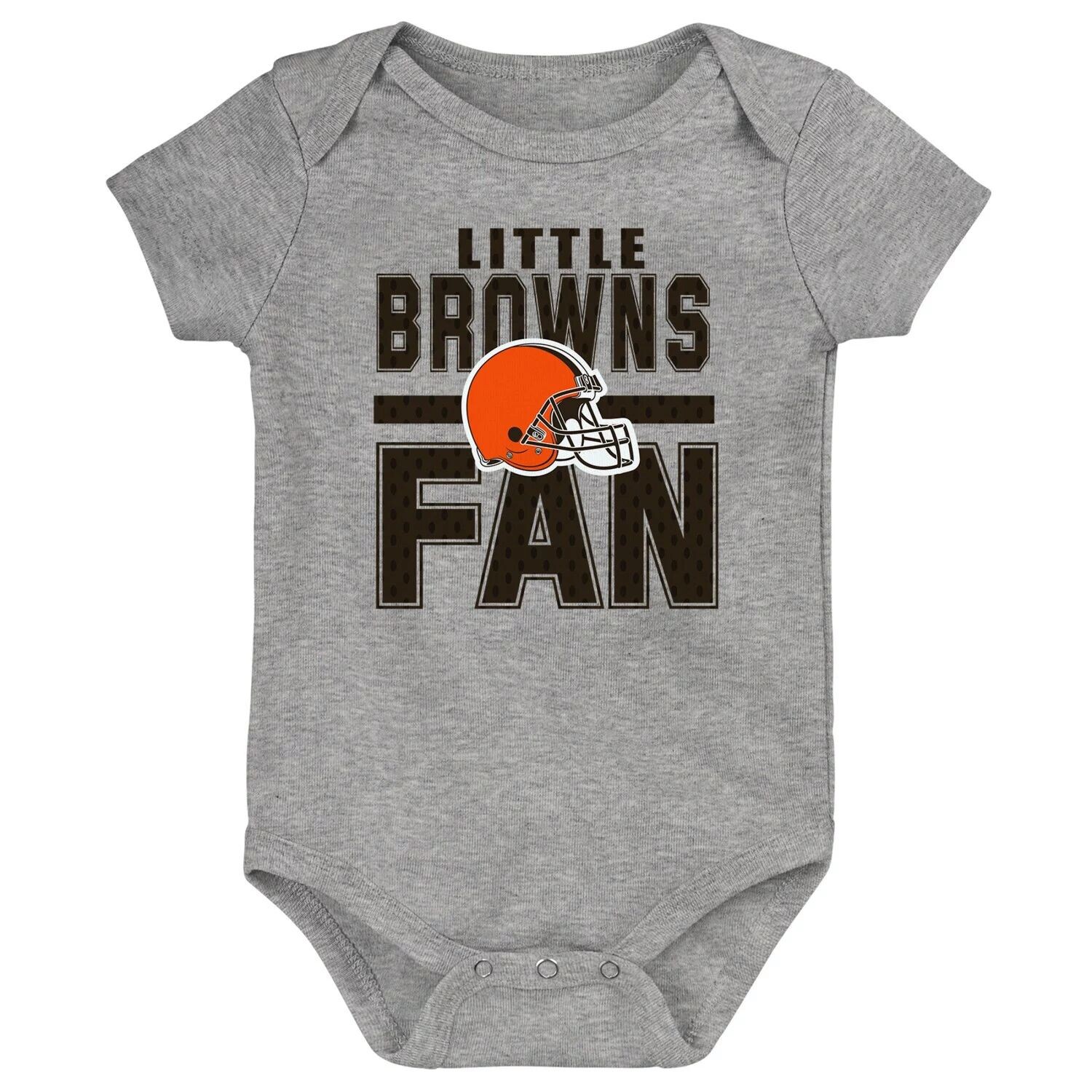 

Серое боди Cleveland Browns Little Fan с принтом для новорожденных и младенцев Outerstuff, Серый, Серое боди Cleveland Browns Little Fan с принтом для новорожденных и младенцев Outerstuff