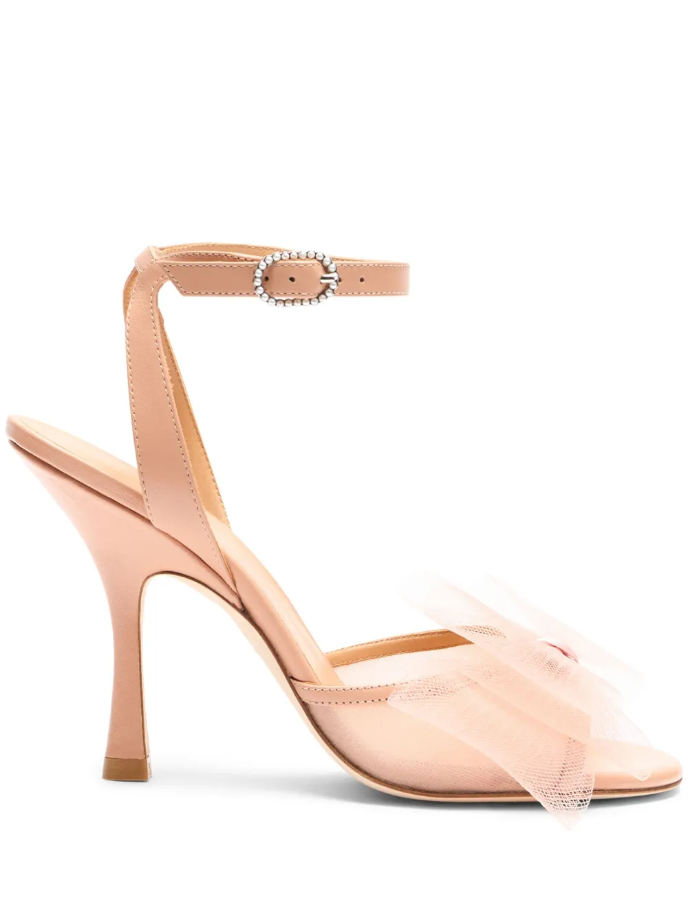 Босоножки Blushing Bow 100 Stuart Weitzman, нейтральный