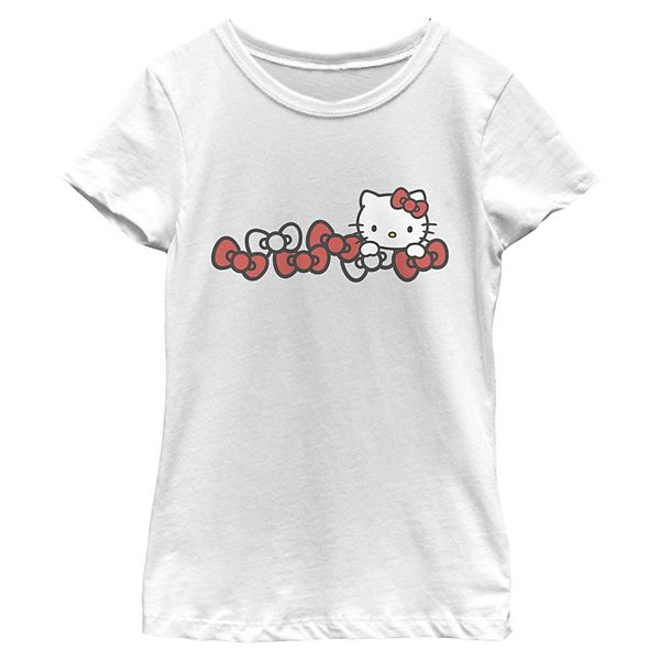 

Футболка с принтом Hello Kitty и бантами для девочек 6-16 Licensed Character