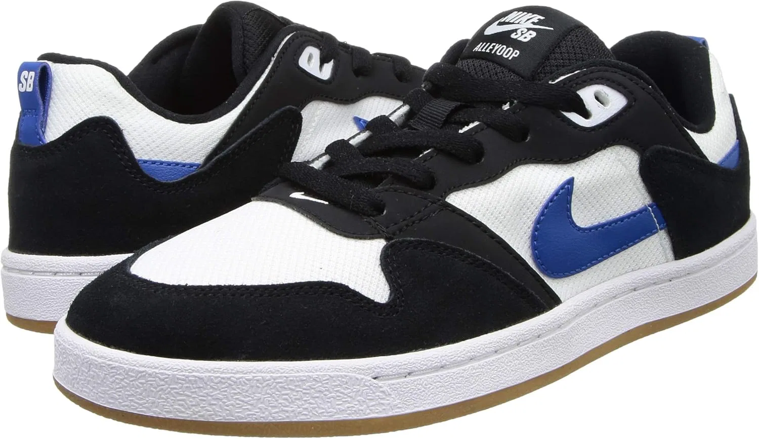 Кроссовки мужские Nike SB Alleyoop, белый/синий — фото 2