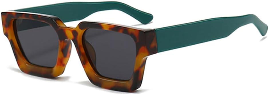 

Модные женские солнцезащитные очки класса люкс для мужчин в стиле ретро, ​​трендовые леопардовые синие солнцезащитные очки с защитой от УФ-излучения UV400 generic, Leopard Green Grey