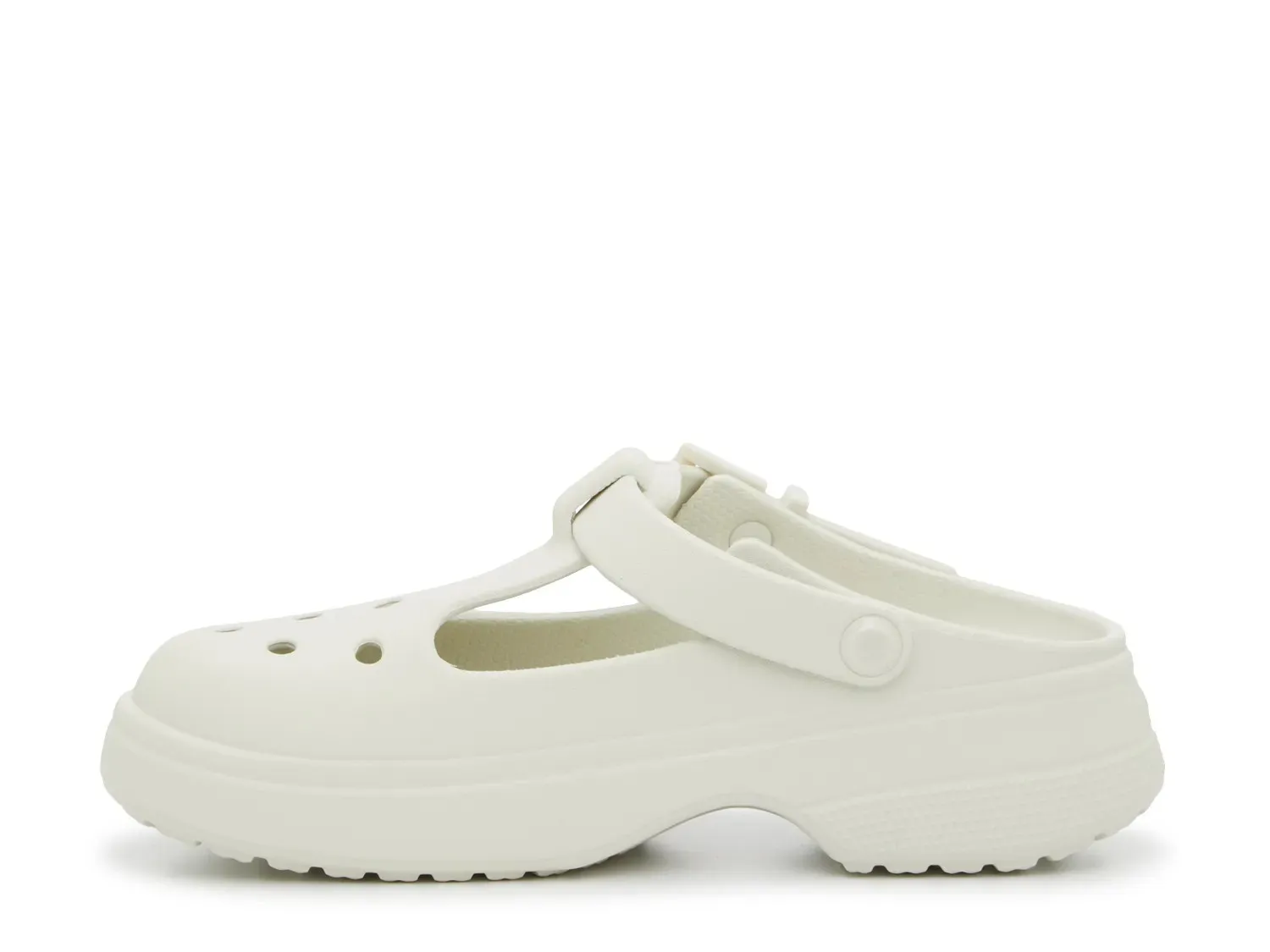 Crocs Classic Mary Jane Clog - женские, льняные, цвета слоновой кости — фото 3