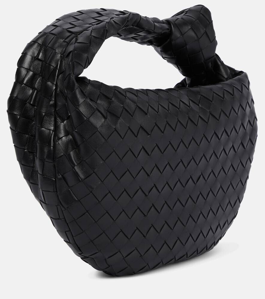 Кожаная сумка-тоут Jodie Teen Bottega Veneta, черный — фото 4
