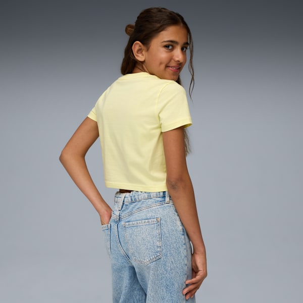 Детская футболка для больших детей Puma Wardrobe Essentials, желтый — фото 2