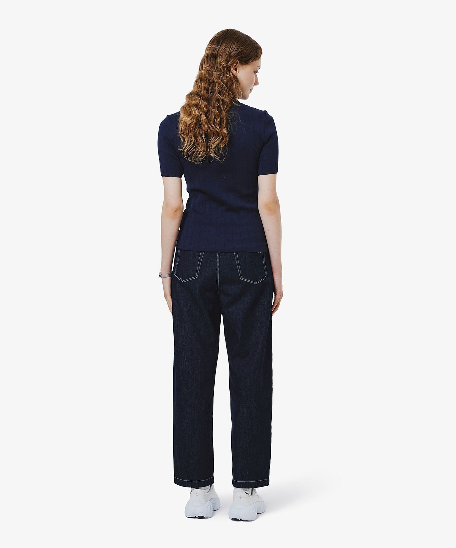 Джинсы LACOSTE с широкими штанинами, Navy — фото 3