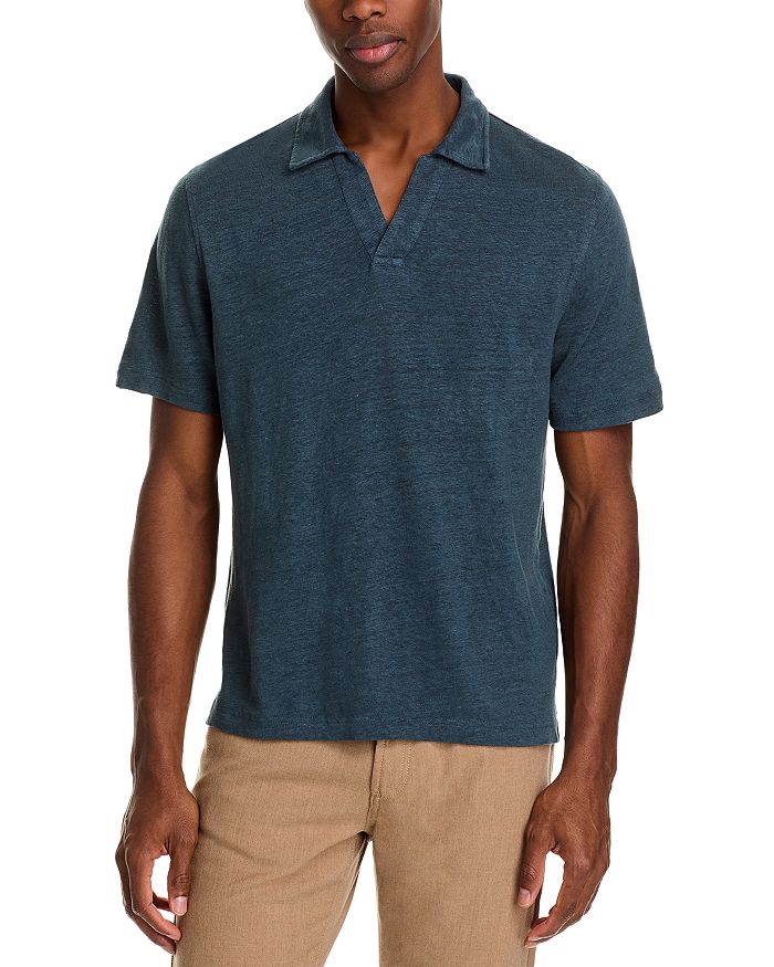 

Льняное поло Johnny Collar The Men's Store at Bloomingdale's, зеленый