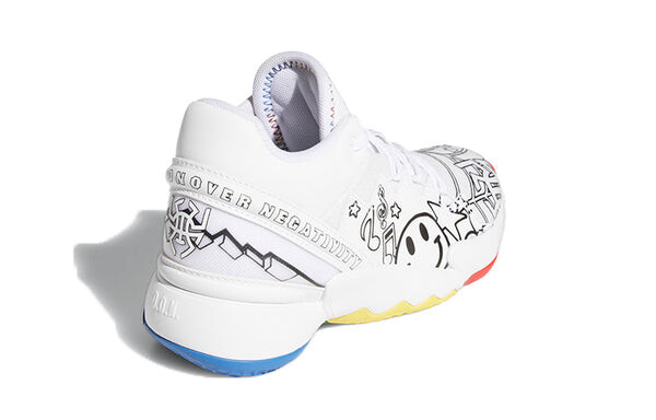 Кроссовки дон проблема №2 маленькие дети Adidas, белый — фото 4