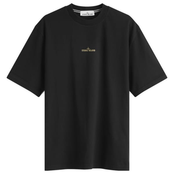 

Футболка с принтом «кровоточащие цифры и компас» Stone Island, черный