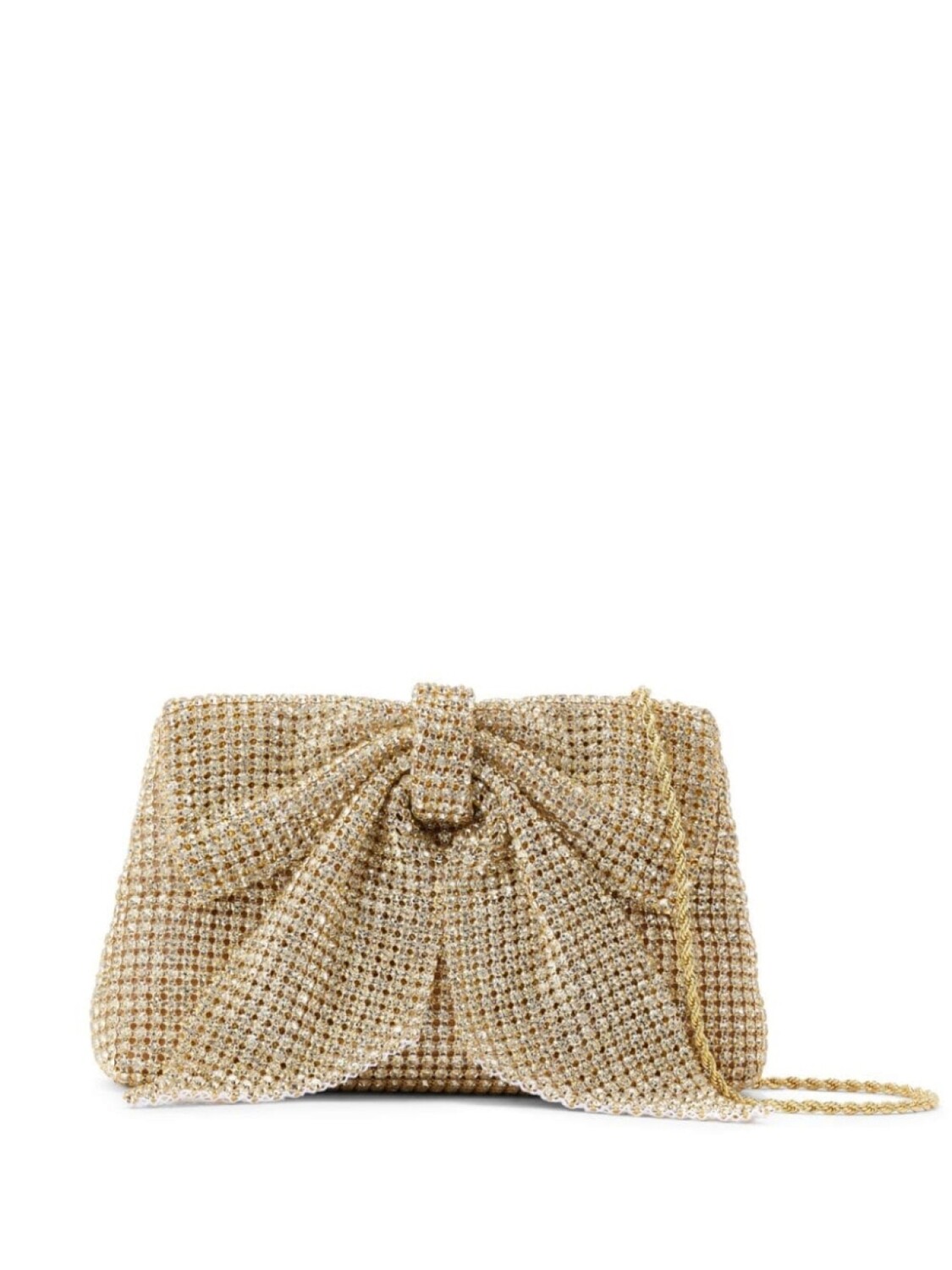 

Loeffler Randall клатч Jolene со стразами, золотистый