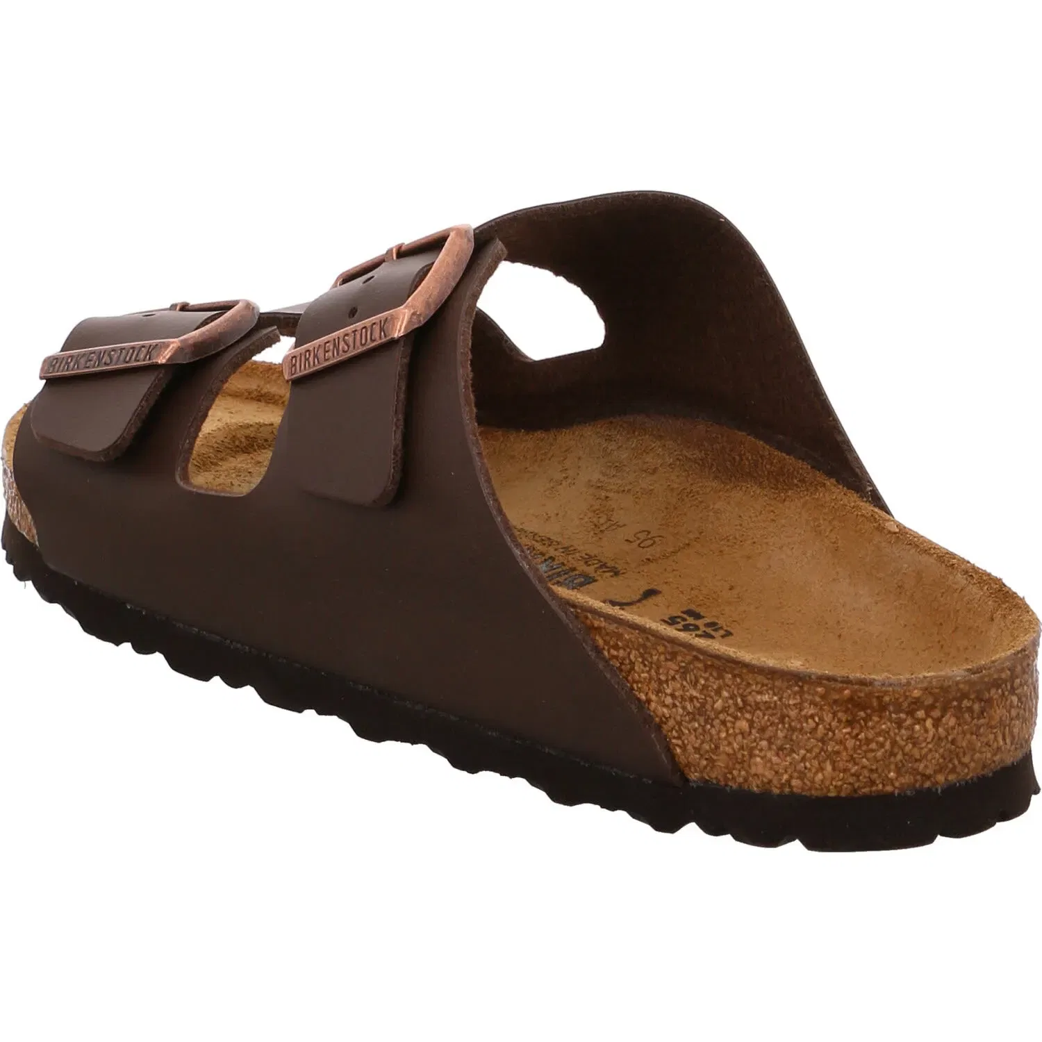 Домашние тапочки из натуральной кожи, Birkenstock, коричневый — фото 3