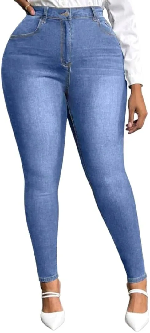 

Женские джинсы скинни с высокой талией plus size VogueNotion Apparel