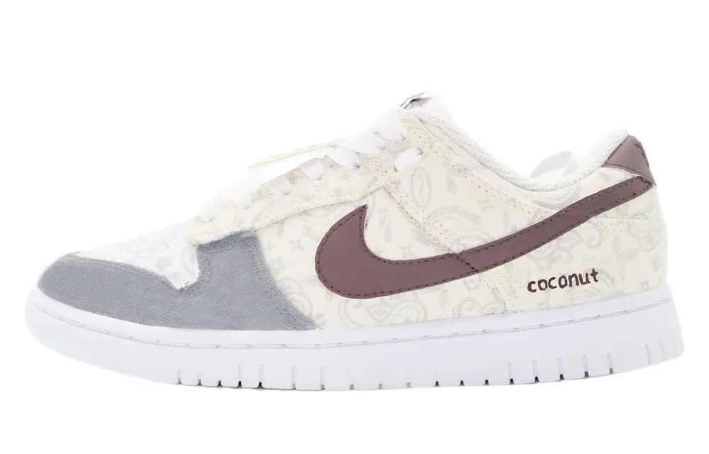 

Кроссовки Nike Dunk Skateboard Shoes Women's Low-Top Yellow/Brown Gray