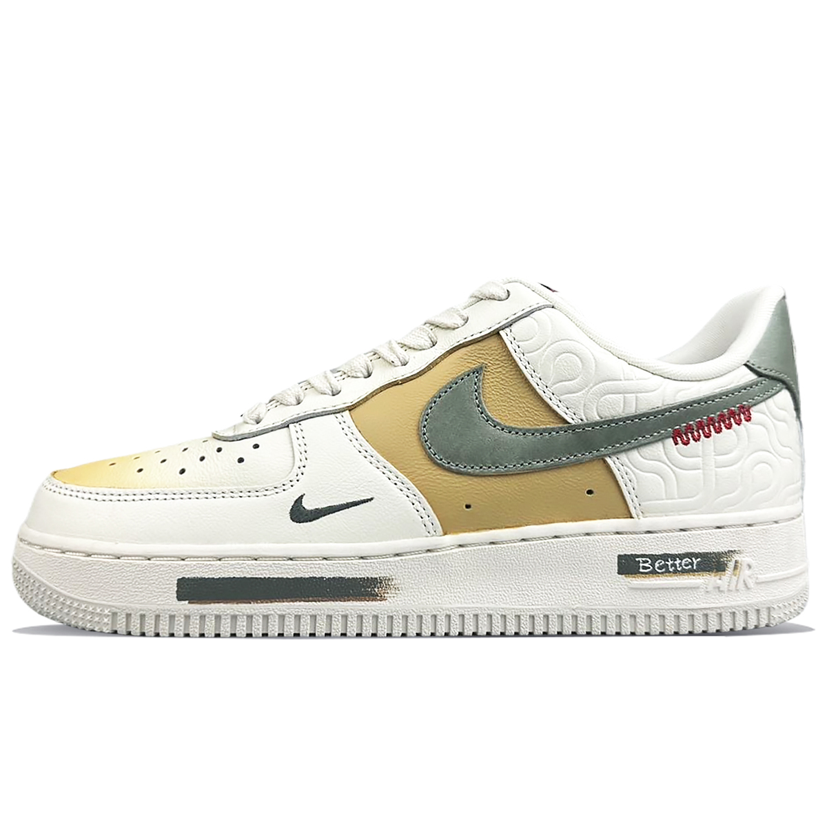 

Nike Air Force 1 противоскользящие износостойкие низкие скейтерские кроссовки мужские белый - белый, цвет White