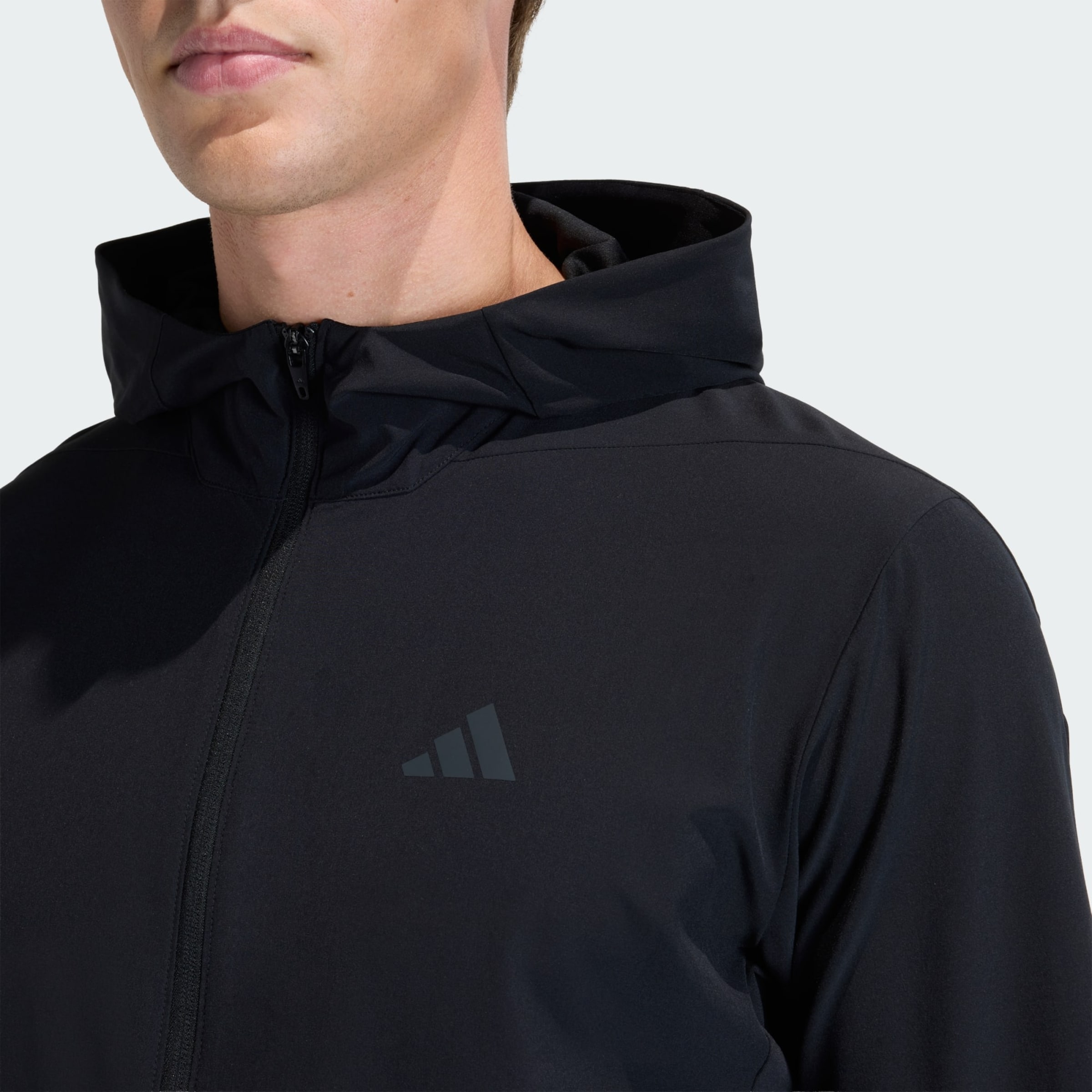 Adidas Performance Тренировочная куртка 'D4T Workout' в черном цвете — фото 4
