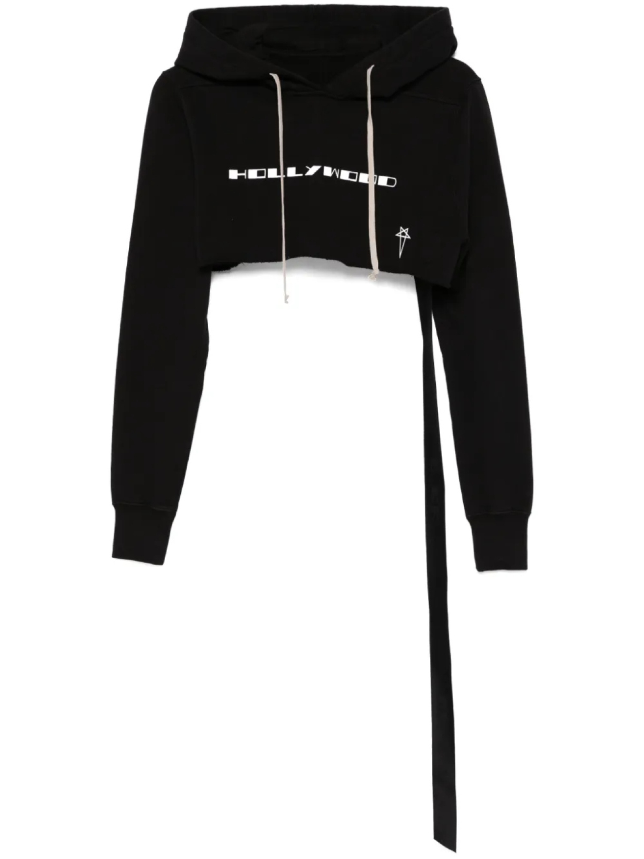 

Укороченная толстовка с капюшоном Rick Owens DRKSHDW, черный