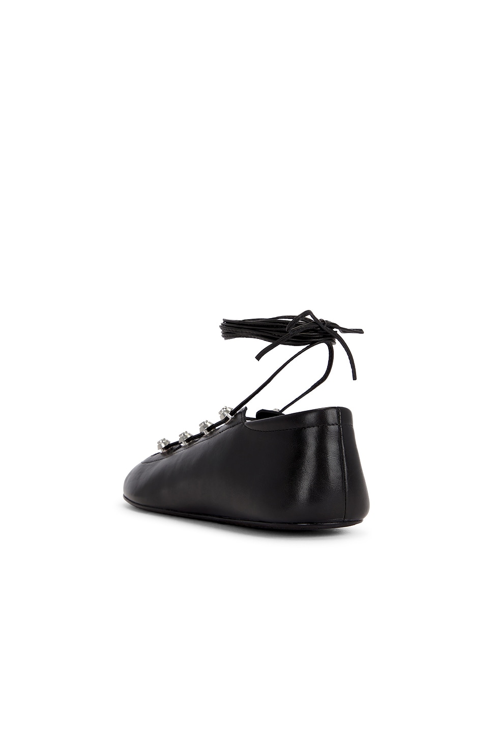 Vyolette Lace Up Балетки Alexander Wang, Black — фото 3