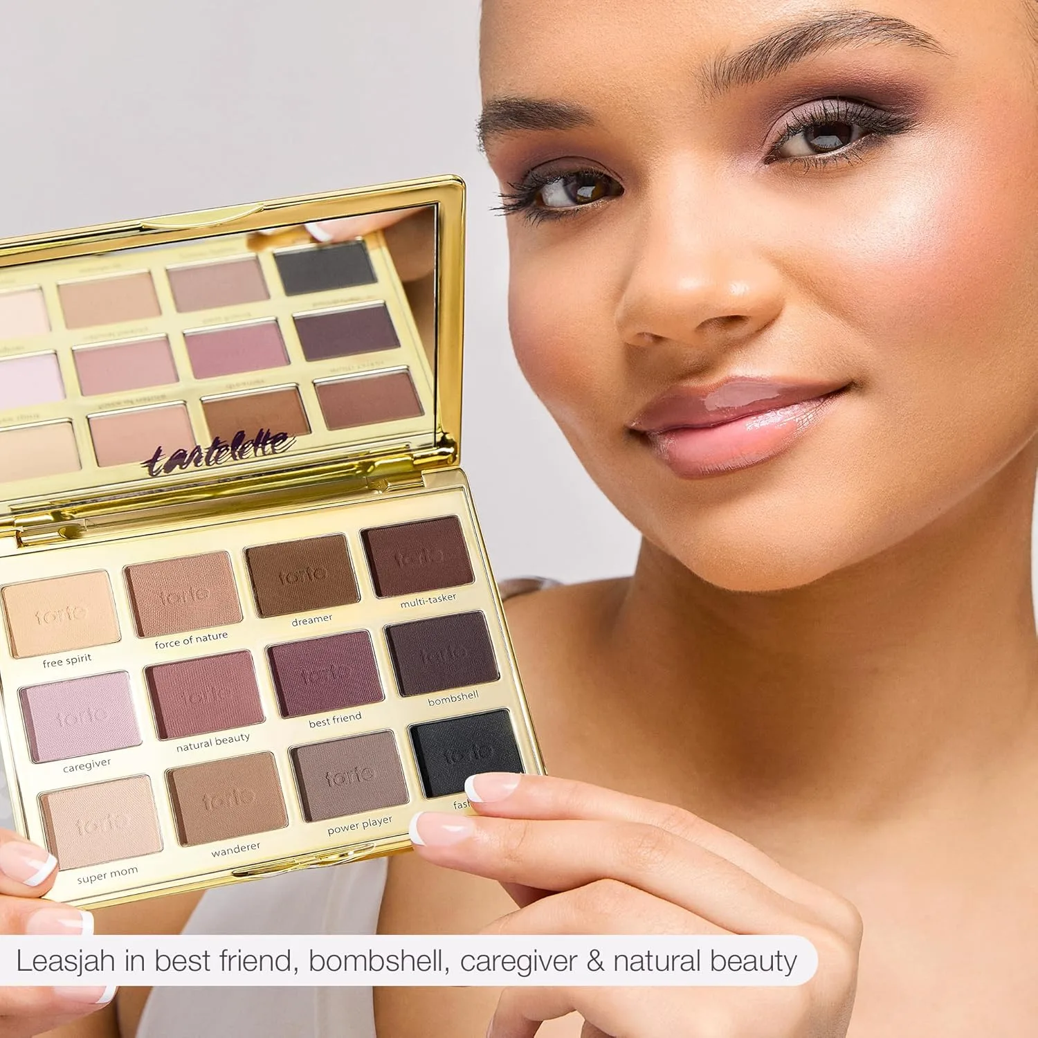 tarte tartelette matte Amazonian clay палетка теней для век, стойкая косметика холодных тонов, удобна для путешествий, vegan и cruelty-free, Multicolor — фото 3