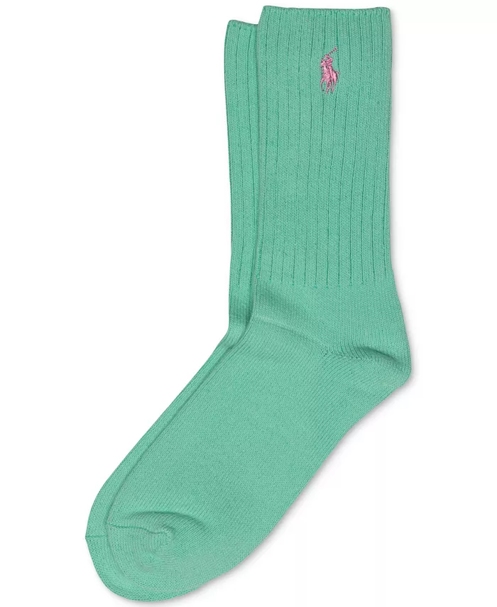 

Женские классические ребристые носки 79104 Polo Ralph Lauren, зеленый