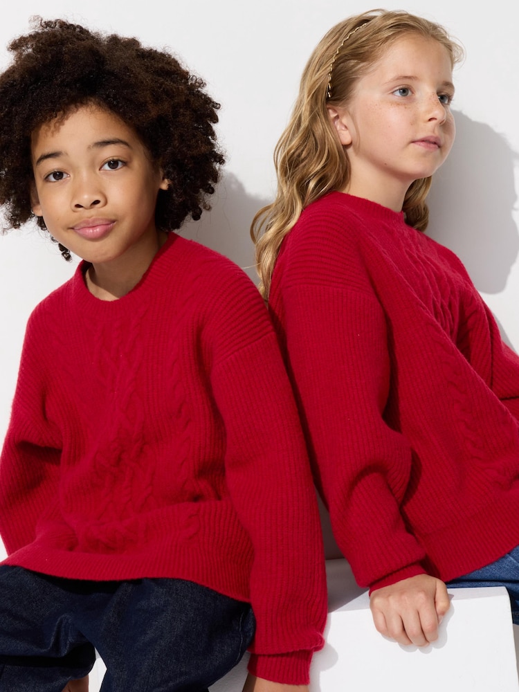 

Джемпер из пряжи суфле Uniqlo, цвет 16 красный
