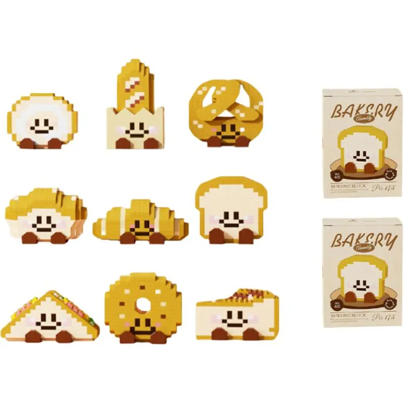 

Пазл-конструктор Puffy Brain CH Rolling Building Blocks Mini Grain в слепом боксе/полный набор 9 шт Pippi beans